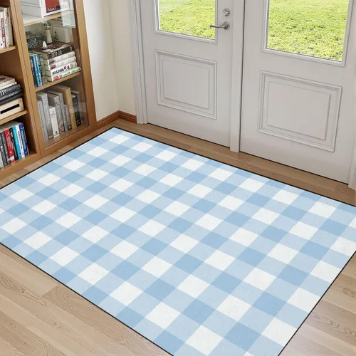 Miniatura 8 de Alfombras bohemias de 4 x 5 para sala de estar, para entrada, estilo retro, psicodélico, psicodélico, ondulado, estilo de los años setenta, alfombra