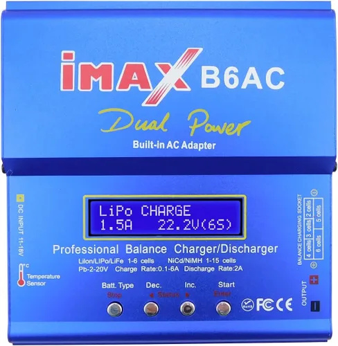 Venta B6AC Lipo cargador de batería cargador de equilibrio cargador de batería RC cargador de batería con doble AC/DC fuente de alimentación para RC