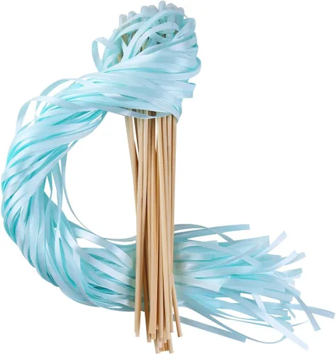 Miniatura 8 de Varitas de cinta para recuerdos de fiesta de boda (Aqua-30PCS)