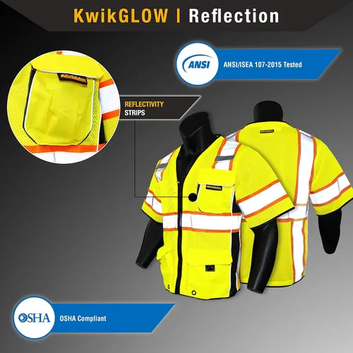 Miniatura 7 de KwikSafety - Charlotte, NC - Men's & Women's Class 3 Safety Vest PPE Hi Vis Reflective ANSI OSHA