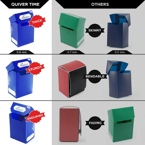 Miniatura 6 de Quiver Time Paquete de cartas coleccionables azules para cartas coleccionables y fundas para cartas, compatible con Magic: The Gathering Cards