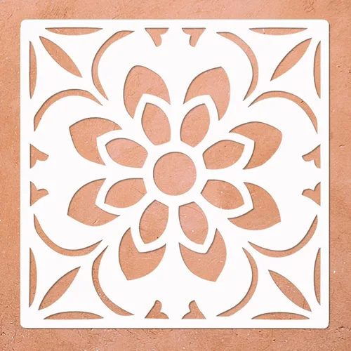 Miniatura 7 de Plantillas grandes reutilizables para pintar pisos, azulejos, paredes, pasarela, patio, porche delantero, piso de concreto, plantillas de piso