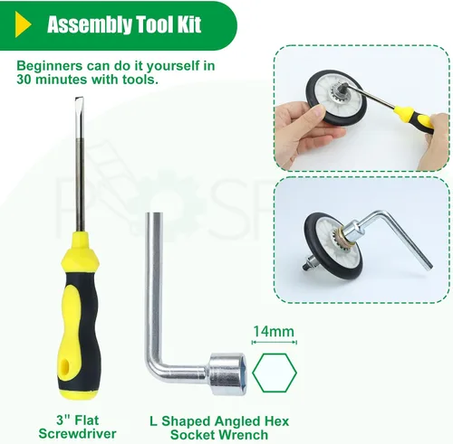 Miniatura 7 de 4392065 Kit de reparación de secadora para secadoras que incluye polea loca 691366 349241T Kit de rodillo de tambor de secadora 341241 correa