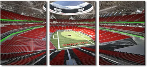 Miniatura 8 de Lienzo grande para pared, cuadro de fútbol americano Paul Brown, arte de pared para decoración de pared del hogar, pósteres de estadio deportivo