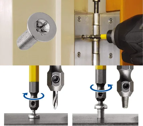 Miniatura 2 de ANEX - Kit de herramientas extractoras de tornillos dañados, juego de extractor de pernos pelados, 1 pieza (PH1/M2.5-3), broca extractora