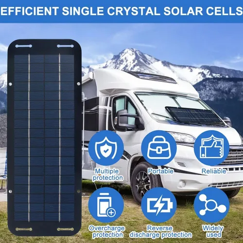 Miniatura 4 de Panel de carga solar, 60 W 12 V Panel solar portátil cargador de panel solar para caravana coche furgoneta barco