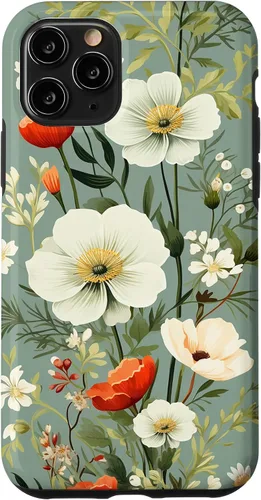 Miniatura 29 de Sage Green Flower Wildflower Pattern Floral Case for iPhone 17