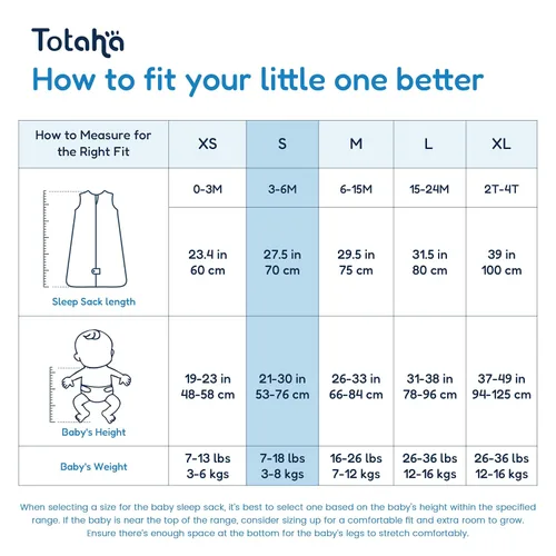 Miniatura 6 de TotAha Saco de dormir para bebés de 3 a 6 meses, paquete de 3, saco de dormir transpirable para bebé, niña, niño, manta portátil con cremallera Azul