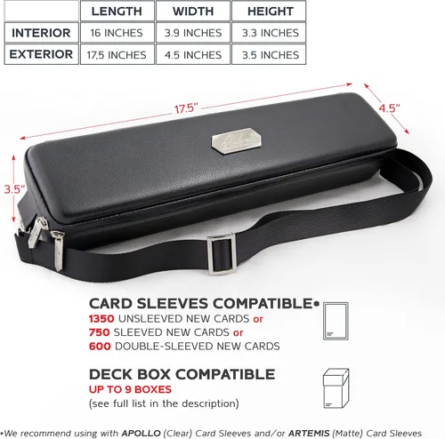 Miniatura 3 de Quiver Time Funda Negra para Cartas de Quiver - Estuche para Baraja de TCG, Bolsa para Cartas de Juego