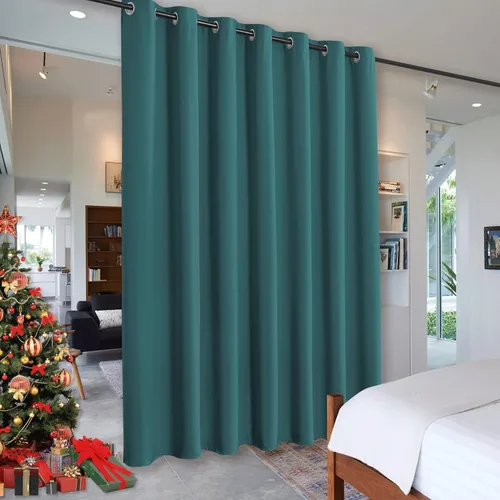 Miniatura 124 de RYB HOME - Cortinas extra largas con bloqueo de luz, persianas opacas insonorizadas para privacidad para cine en casa, oficina, fondo de patio, sala