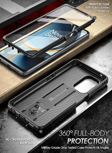 Miniatura 3 de Poetic Revolution - Funda para OnePlus Nord N30 5G, [probada contra caídas de grado militar de 20 pies], funda protectora resistente de doble capa a
