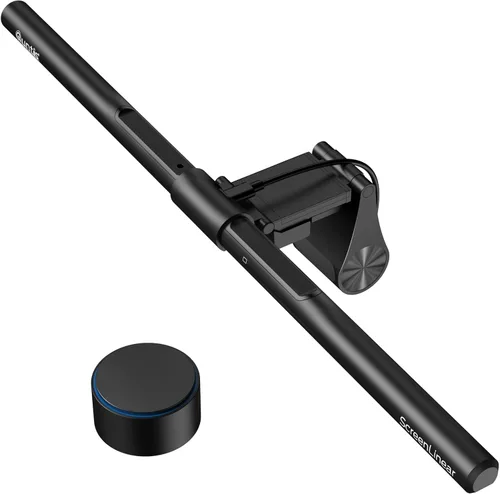 Quntis - Barra de luz para monitor PRO+ con control remoto, apta para monitor curvo/plano, lámpara de computadora USB para cuidado de los ojos,
