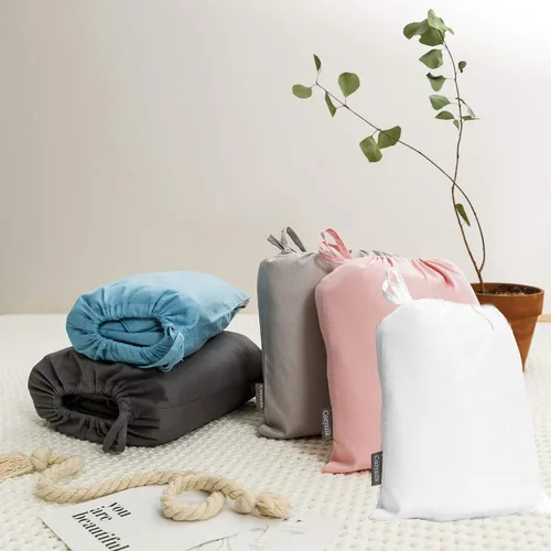 Miniatura 6 de Forro de saco de dormir 100% algodón con cremallera, sábana de viaje para adultos, para hoteles, camping, excursionistas, colchón, caravana, sofá