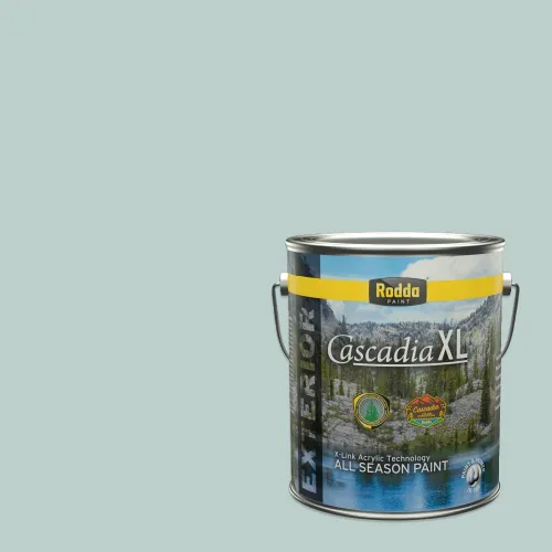 Miniatura 108 de Rodda Paint CASCADIA XL Pintura e imprimación satinada exterior en uno, cuarto de galón, Acapulco Dive