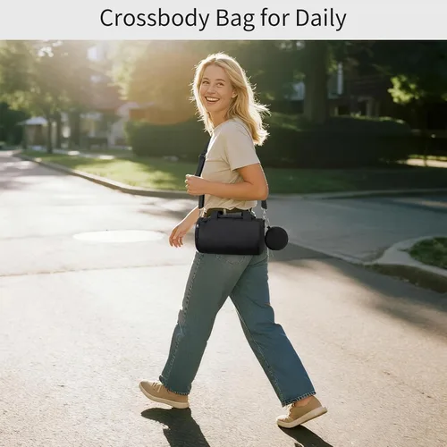 Miniatura 8 de Mini bolsa de gimnasio para mujeres y niñas, bonita bolsa de lona pequeña de 12 pulgadas con bolsillos multifuncionales, bolsas deportivas