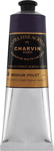Miniatura 65 de Charvin Pintura acrílica profesional extrafina – verde absenta, tubo de 2.1 fl oz, pigmentos de triple fresado, resistente a la luz, pinturas
