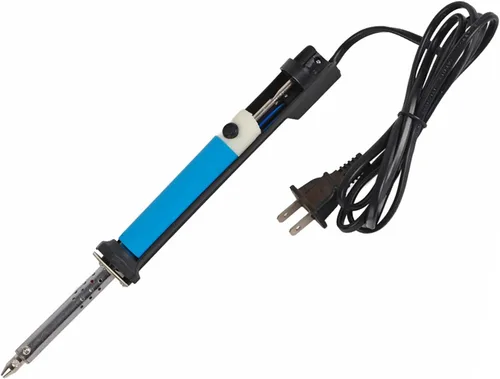 Miniatura 9 de Aramox 30W 2 en 1 Soldador eléctrico y bomba de desoldadura, herramienta de reparación de aleación de aluminio con protección a tierra