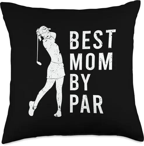 Miniatura 5 de Funny Best Mom By Par Tee Mom Mothers Day Best Par - Cojín retro divertido para el día de la madre, para amantes del golf, 16 x 16 pulgadas