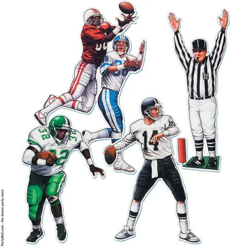 Miniatura 2 de Beistle Figuras de fútbol paquete de 12