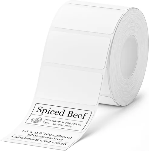 Miniatura 9 de NIIMBOT Etiquetas para B1/B21/B3S/K3, 1.57 x 2.36 pulgadas (40x60mm), 125 etiquetas/rollo, papel de impresión de etiquetas térmicas impermeables