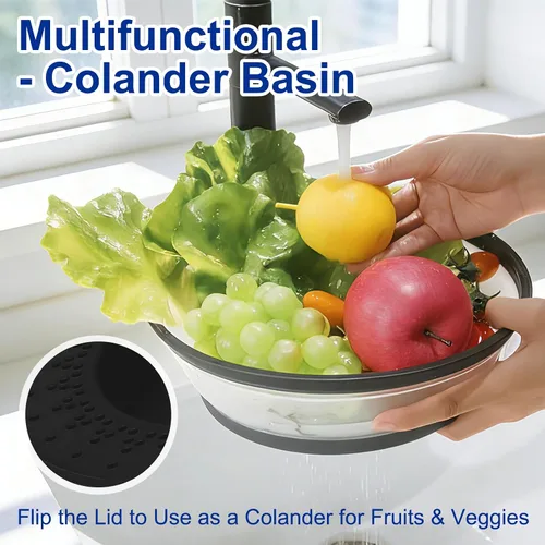Miniatura 3 de Funda de alimentos para microondas de 10.7 pulgadas con alfombrilla aislante de calor, cubierta plegable antisalpicaduras de microondas