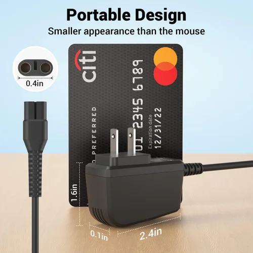 Miniatura 6 de CGGXJP Cargador de 4.3 V compatible con Philips Norelco One Blade Old Model A00390 QP2520 MG3740 QP2521 QP2522 QP2515 MG5700 MG3720 Cable