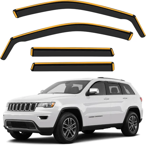 Miniatura 16 de Deflectores de lluvia inastillables en canal para Toyota RAV4 2013-2018, deflectores de ventana con clip, viseras de ventilación, protectores