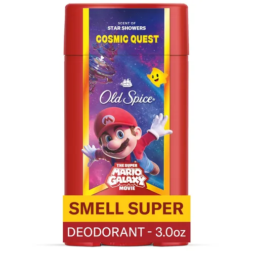 Miniatura 13 de Old Spice Desodorante sin aluminio para hombres, Old Spice x The Super Mario Galaxy Movie, frescura duradera 24/7, protección duradera contra