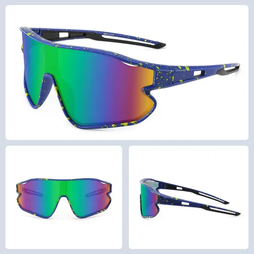Miniatura 4 de WANWAN Lentes de sol juveniles, lentes de sol de béisbol para niños y niñas de 8 a 12 años, UV400, deportes, ciclismo, softbol