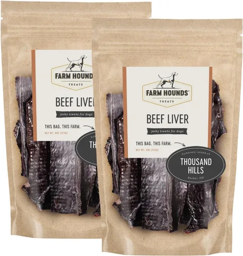 Miniatura 18 de Farm Hounds - Hígado de res - Golosinas de hígado de res natural premium para perros - Hecho de ganado criado humanamente al 100% - Golosinas