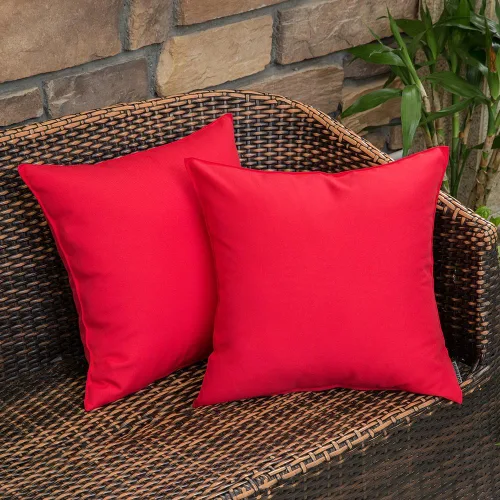 Miniatura 28 de MIULEE - Juego de 2 fundas de almohadas decorativas para exteriores, impermeables, cuadradas, para jardín, para cenador de primavera, tienda de Negro