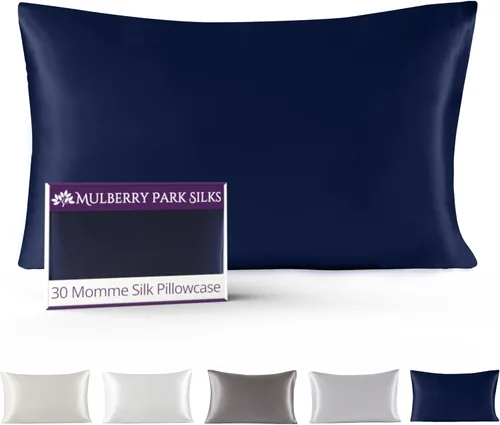 Miniatura 9 de Mulberry Park 30 Momme 100% Pure Mulberry Silk Pillowcase - Luxury Charmeuse Weave for Hair and Skin, Cooling Silk Pillow Cover for Beauty Sleep
