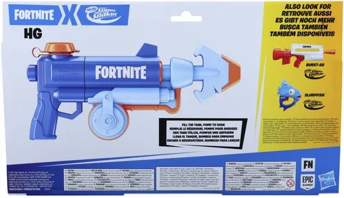 Miniatura 4 de Nerf Super Soaker Fortnite HG Water Blaster - Bomba de acción de remojo para juegos de agua de verano al aire libre - para adolescentes y adultos