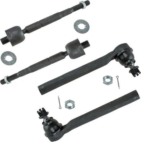 Miniatura 200 de TRQ Juego de barras de acoplamiento delanteras interiores y exteriores de 4 piezas compatible con Jeep Cherokee 1991-2001 y Comanche 91-92