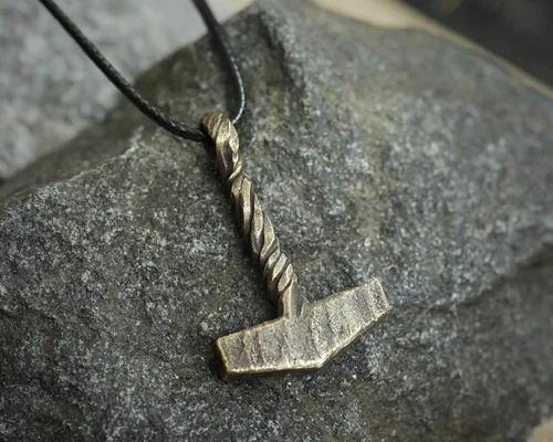 Miniatura 76 de Baldur Jewelry - Collar de martillo Thors Mjölnir - Colgante de martillo de Thor nórdico vikingo joyería vikingo - Collar Thor - Regalos Thor