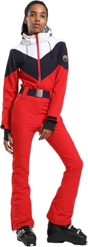 Miniatura 16 de GSOU SNOW Traje de esquí para mujer, traje de nieve delgado de una pieza, chaqueta de nieve, impermeable, resistente al viento, deportes al aire
