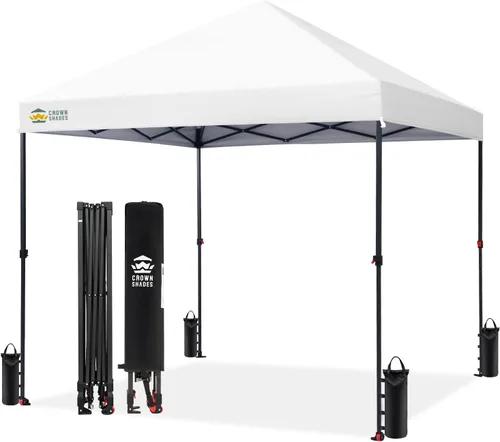 Miniatura 13 de CROWN SHADES Tienda de campaña desmontable de 10 x 10 pies - Tienda de campaña instantánea para exteriores con cerradura central patentada de un
