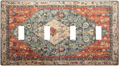 Miniatura 11 de Cubierta de Interruptor de Palanca Única de Asta de Venado de Madera de Estilo Rústico de Granja Placa Decorativa de Pared de 1 Banda Placa Frontal