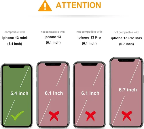Miniatura 2 de KIHUWEY Funda compatible con iPhone 13 Mini de 5.4 pulgadas (gris)