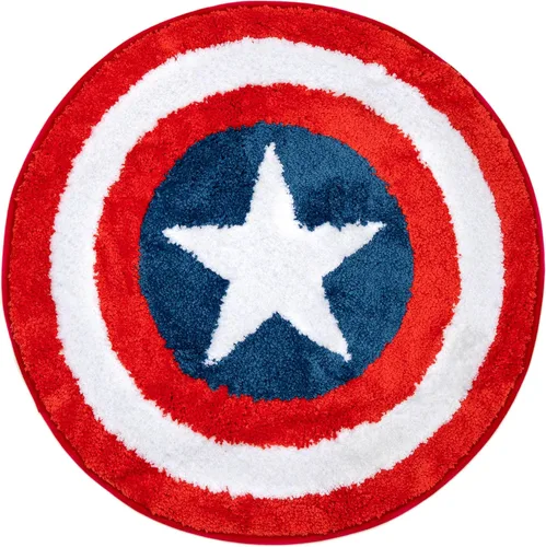 Miniatura 4 de Jay Franco Marvel Avengers Shields - Juego de baño de 14 piezas, incluye cortina de ducha, 12 ganchos y alfombra de baño antideslizante, tela