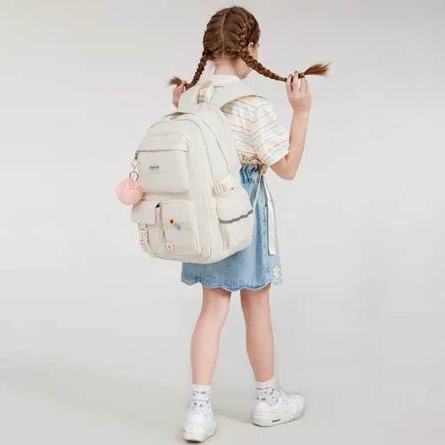 Miniatura 7 de Mochila grande para estudiantes con laptop de abshoo para mujeres universitarias, adolescentes de escuela secundaria y media, bolsa de libros, Beige