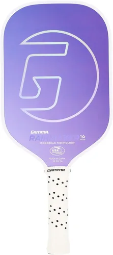 Miniatura 11 de GAMMA Rainmaker - Paleta de pickleball ligera, grande, cara de fibra de carbono de microcuentas para mayor giro y control, peso de giro