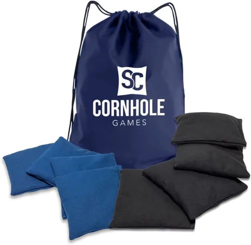 Miniatura 33 de Bolsas de cornhole resistentes al clima (juego de 8) - Tamaño/peso profesional de regulación (16 oz) - Uso en tableros de cornhole profesionales
