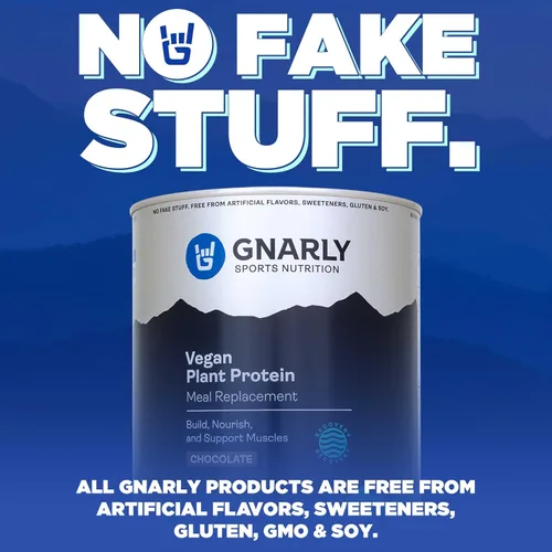 Miniatura 8 de Gnarly Nutrition Proteína vegetal vegana – Polvo de proteína vegana de chocolate, certificado NSF Sport, reemplazo de comidas, impulso nutricional