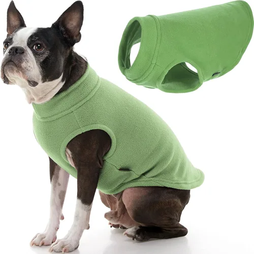 Miniatura 20 de Gooby - Chaleco de Vellón Elástico, Chaleco de Vellón Tipo Pullover Chaqueta Suéter para Perros, Azul Argyle, Extra Pequeño