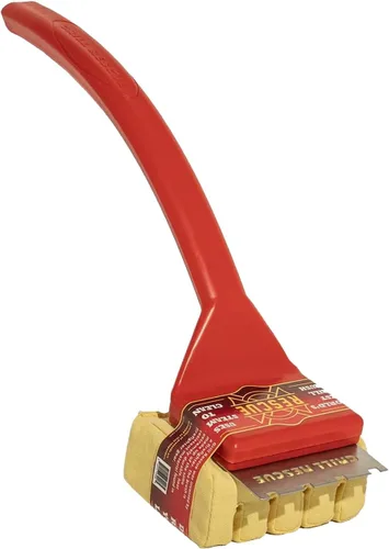 Miniatura 5 de Grill Rescue Cabezal de limpieza de raspador reemplazable para barbacoa, sin cerdas, herramientas duraderas y únicas para rejillas de hierro fundido