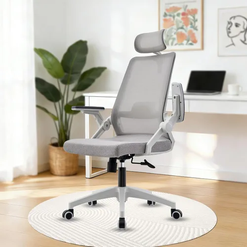 Miniatura 9 de Silla ergonómica para computadora de oficina para comodidad durante todo el día, soporte lumbar dinámico y reposacabezas ajustable, silla