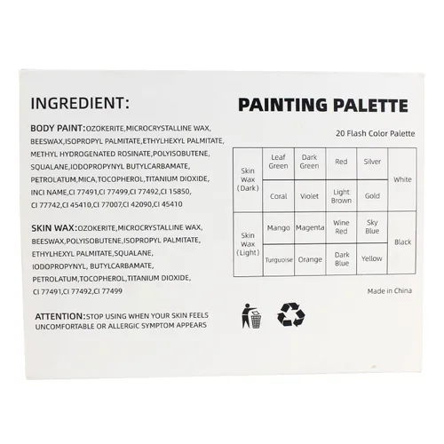 Miniatura 9 de SOVONCARE Kit profesional de pintura facial a base de aceite, juego de maquillaje de Halloween de 20 colores, kit de pintura facial profesional