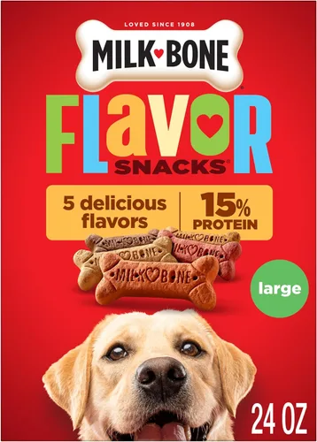 Miniatura 10 de Milk-Bone Mini's Flavor Snacks - Golosinas para perros, 2.5 onzas (paquete de 20), perfectos para paseos, tamaño de viaje, recuerdos de fiesta