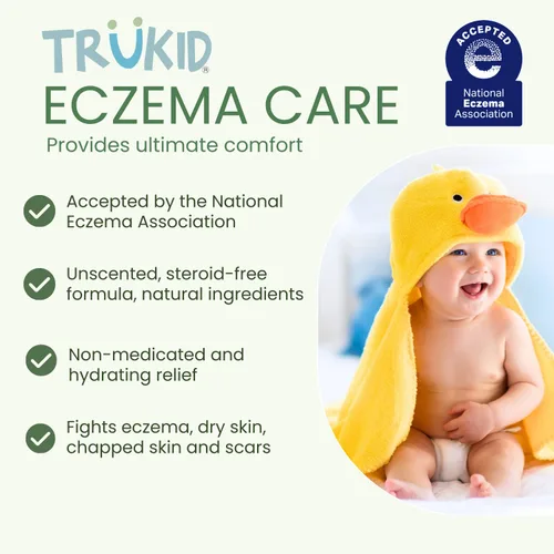 Miniatura 5 de TruKid Gel de baño para niños, sin perfume, cara y cuerpo y manos para pieles delicadas, aceptado por la NEA para eccema, probado por dermatólogos